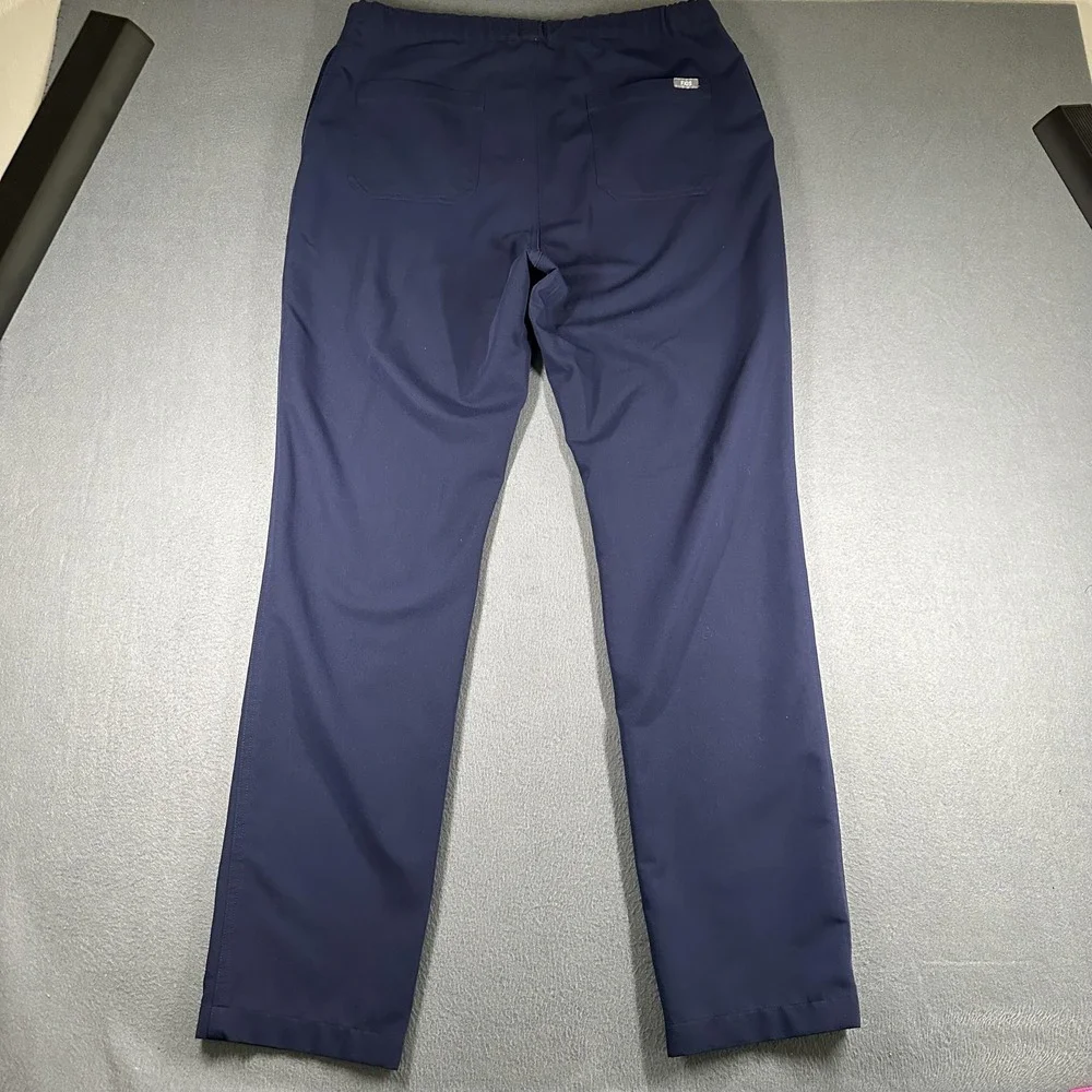 FIGS‎ Technical Collection Pants Mens Large Navy Blue Scrub Drawstring PO 3585